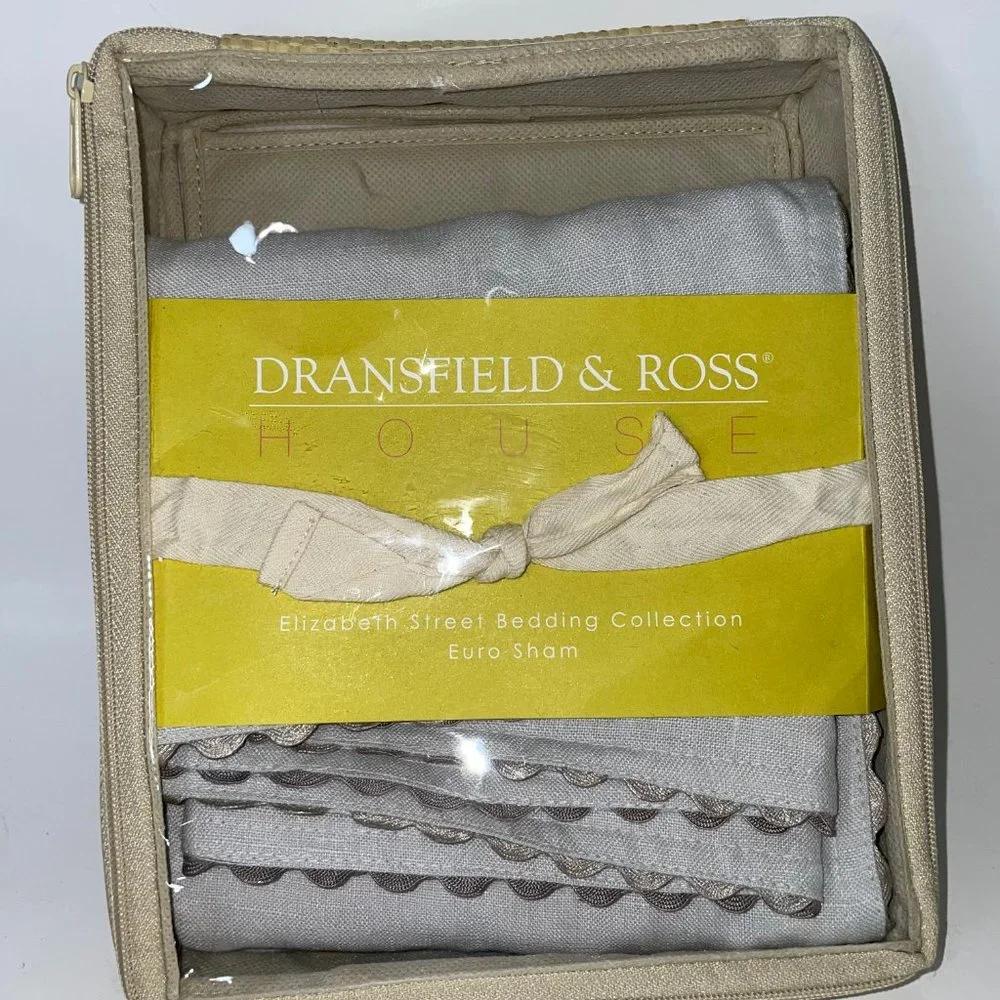 Dransfield & Ross Elizabeth Street Driftwood Linen Euro Sham